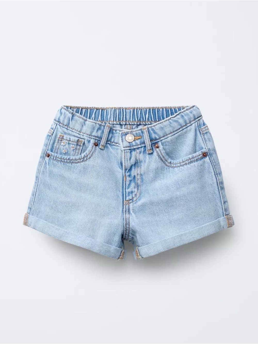 Zara Denim Kids' Mom Shorts